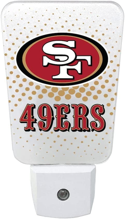 Detalle de Party Animal NFL Team LED Night Light (Cleveland Browns) — Slim 5-Inch Plug-In with Auto Sensor