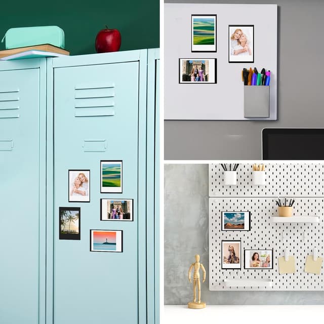 Thumbnail 5 de VINATO Cadre Photo Magnétique Frigo Noir 9,3x6,3 cm