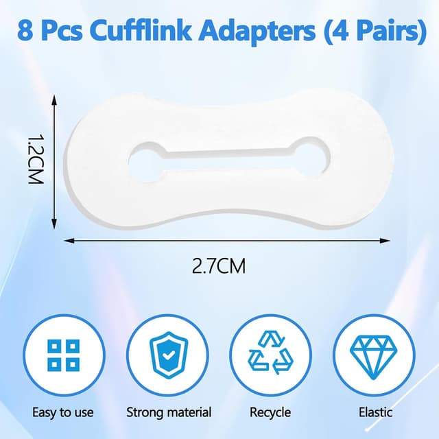 Thumbnail 1 de loghohu Manschettenknopf Adapter Silikon 8er-Set