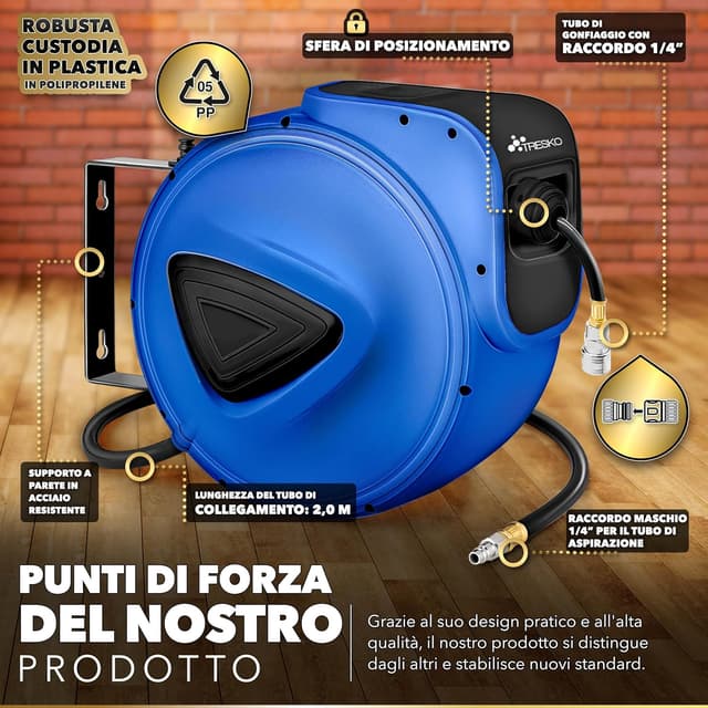 Thumbnail 6 de TRESKO Avvolgitubo 20 m per aria compressa