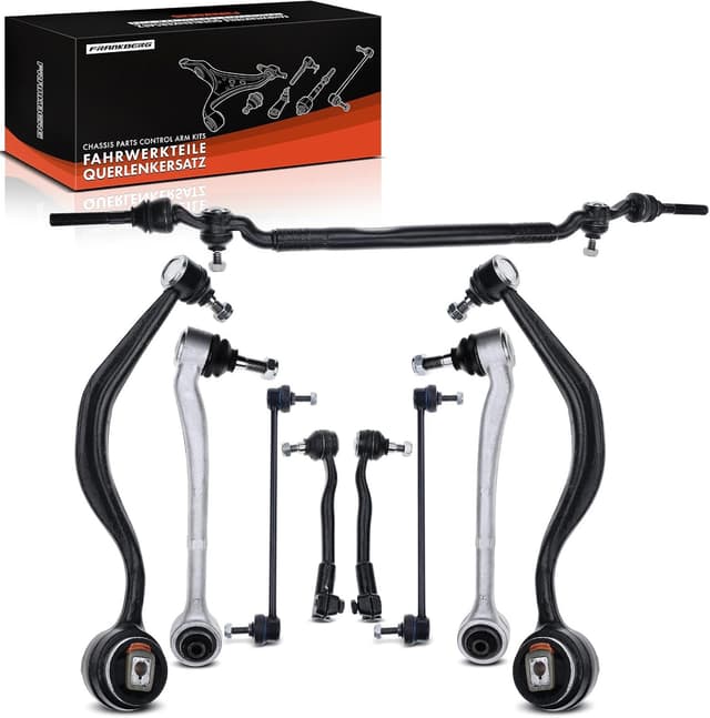 Detalle de Frankberg 9x Querlenker-Koppelstange-/Spurstangen-Set für Vorderachse (kompatibel mit 7er E38, ab 1994–2001) – bis 31121142087