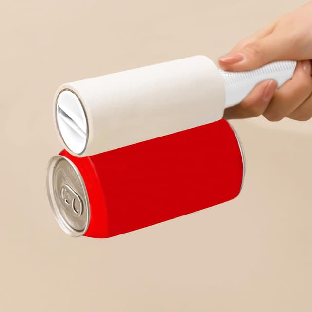 Detalle de Fusselroller für Tierhaare (540 Blatt) – extra klebriger, tragbarer Entferner für Katzen- & Hundefell