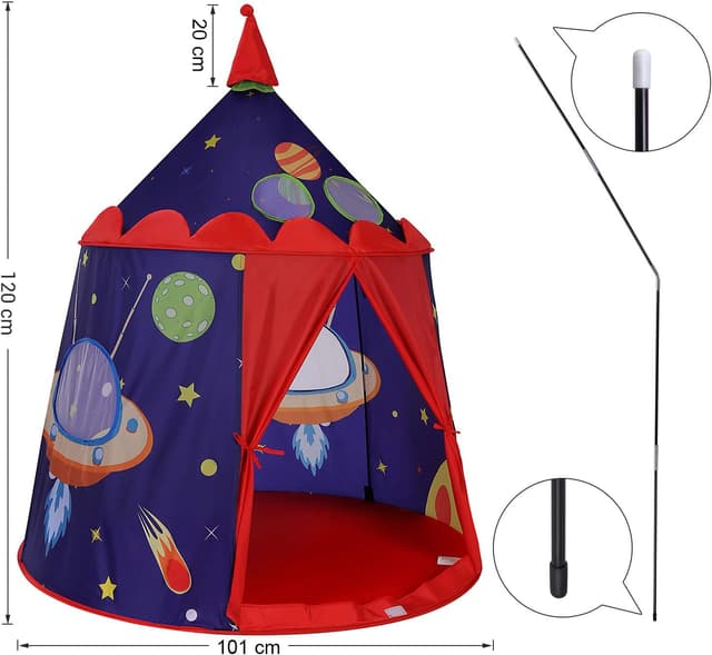 Detalle 2 de Prince Castle play tent 101 x 120 cm