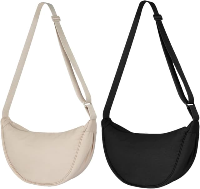 Imagen de Aucuu Bolso Bandolera Mujer Media Luna Impermeable en OfertitasTOP