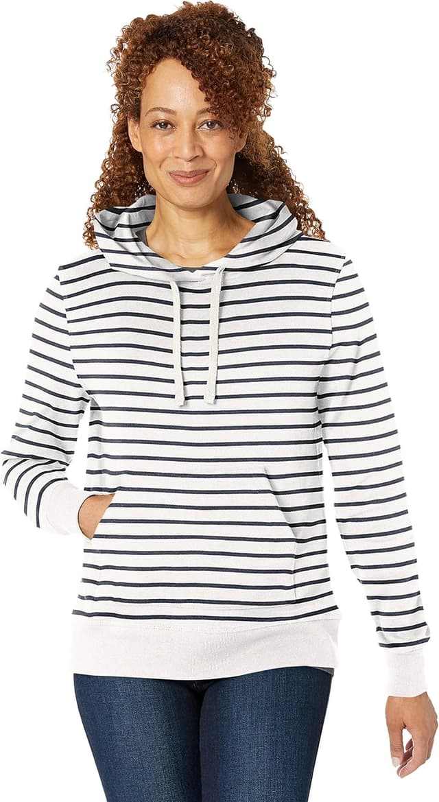 Detalle 2 de Fleece hooded sweatshirt for women