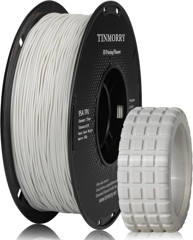 Thumbnail 6 de TINMORRY TPU Filament 1,75 mm 1 kg Fluoreszierend Gelb