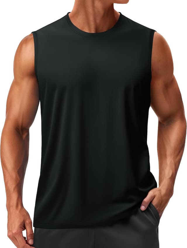 Detalle de TACVASEN Men's Quick Dry Tank Top UPF 50+