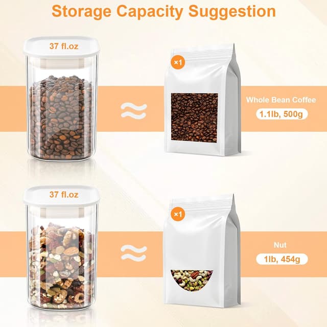 Thumbnail 1 de VINATO Barattoli Vetro con Coperchio 1100 ml