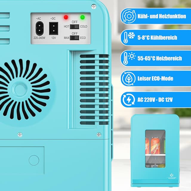 Thumbnail 2 de KESSER 2in1 Mini Kühlschrank 15 L Kühlbox