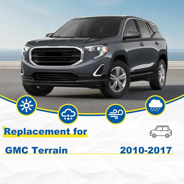 Detalle de HRSNO 24” + 17” Windshield Wipers with 13” Rear Wiper Blade Set (Pack of 3) for GMC Terrain 2010–2017