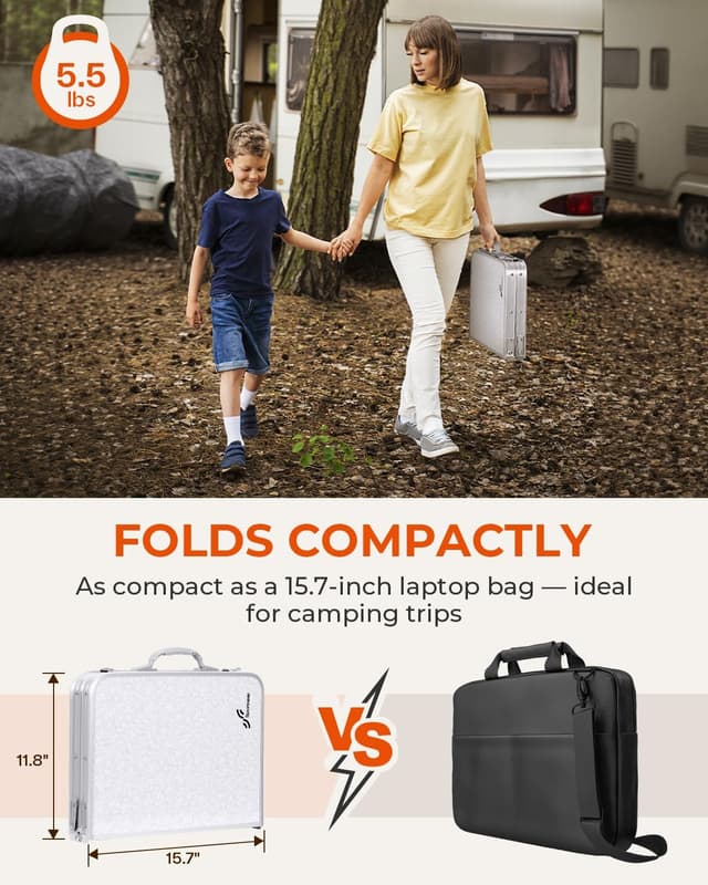Thumbnail 6 de Sportneer Folding Camping Table 23.6" x 15.7" ⛺