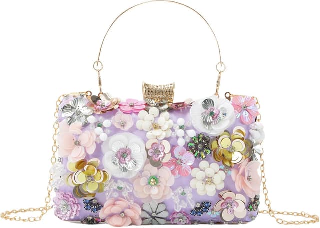 Thumbnail 6 de Fecialy Sacs à main Floral Soirée Rhinestones