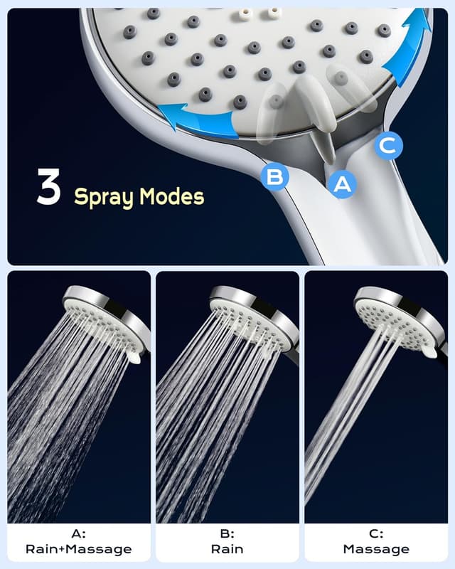 Detalle de SAMODRA shower head 0.65mm micro nozzles