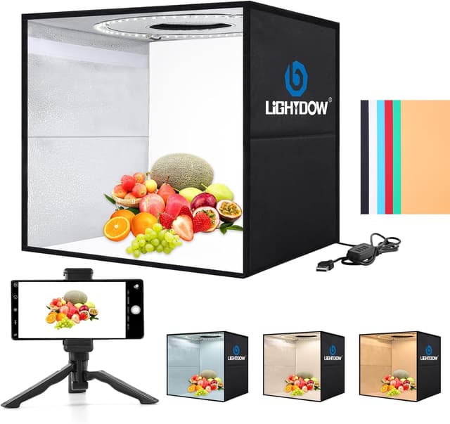 Detalle de Lightdow Light Box Photography 30cm LED kit