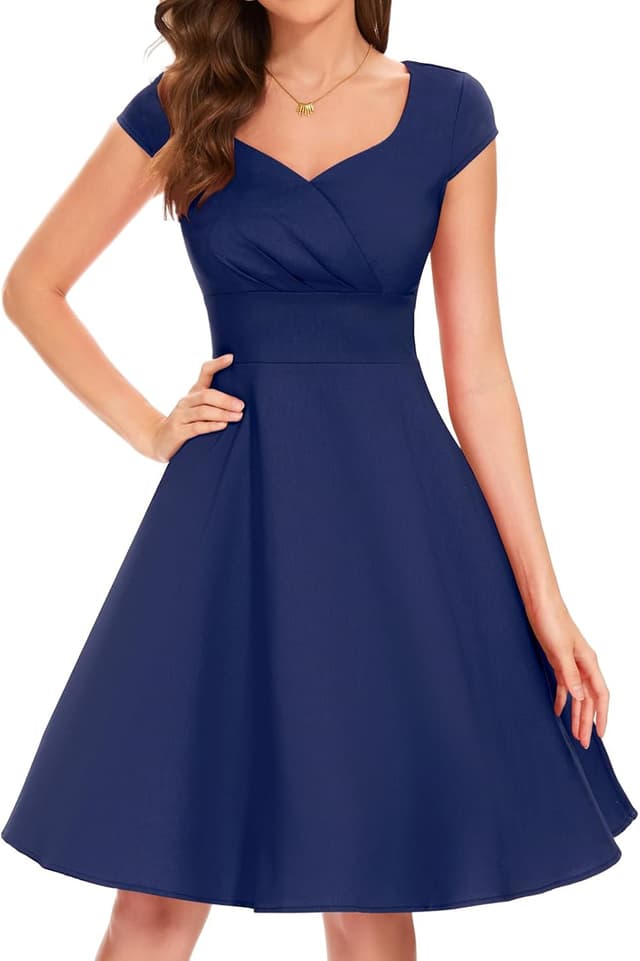 Detalle de Robe vintage de soirée Bbonlinedress (années 50/60) col en V, ligne A