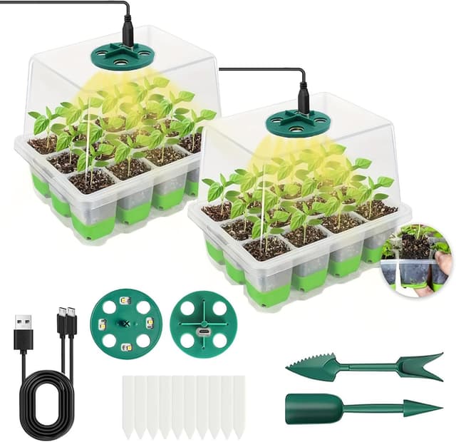 Detalle de VDYXEW seed germination kit 12 cells