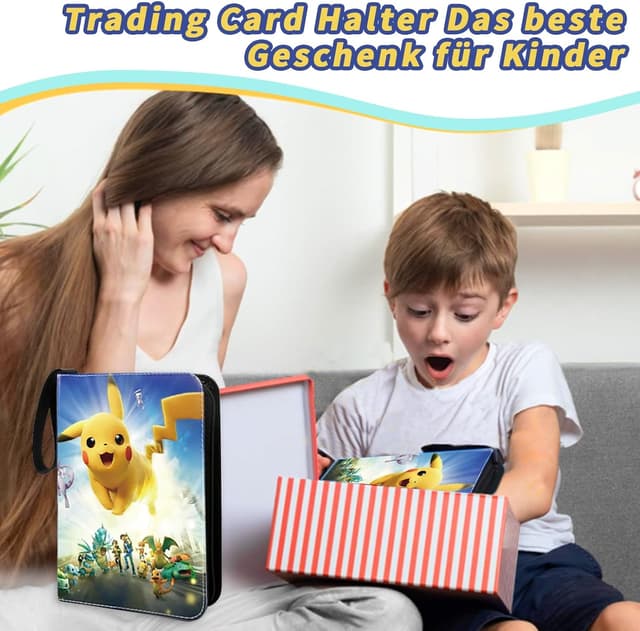 Detalle 2 de HazyZany Sammelkarten-Album mit 3-Ring-Design, wasserdichtem PU & 50 9-Pocket-Blättern (bis zu 900 Karten)