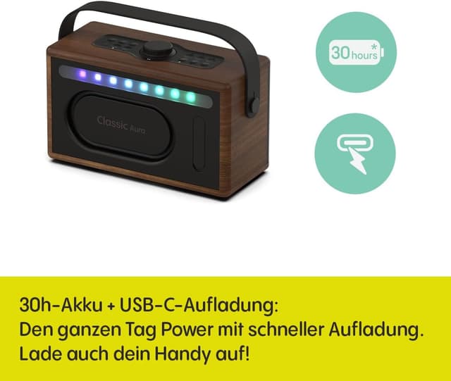 Detalle de Pure Classic Aura Bluetooth-Lautsprecher 40 Watt
