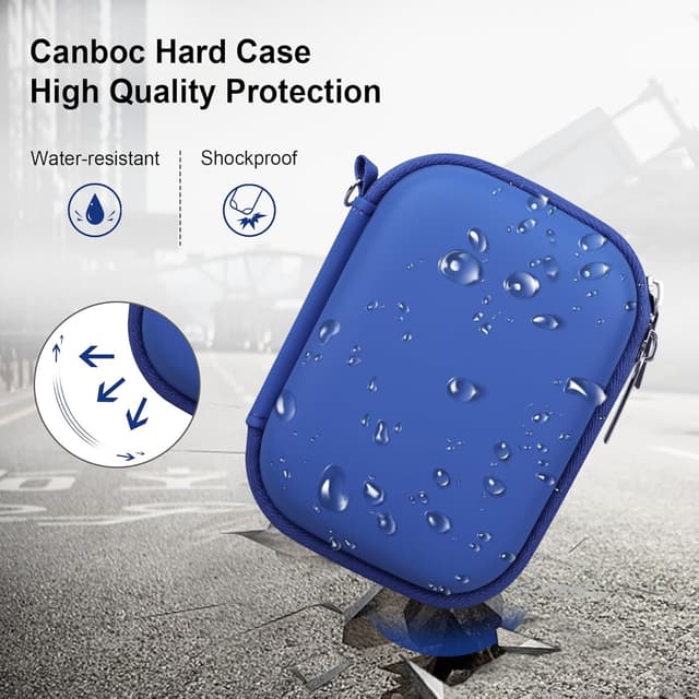 Detalle 2 de Canboc Hard Case for Kodak PIXPRO FZ55/ FZ45/ FZ43/ FZ53 (blue) – case only vlogging camera bag