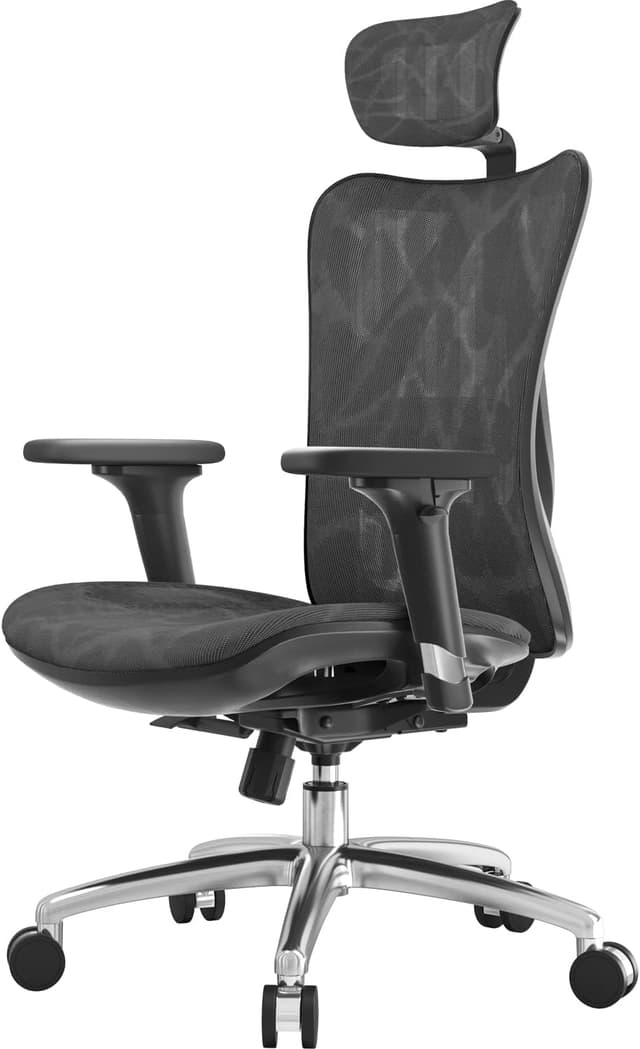 Detalle de SIHOO ergonomic office chair, 3D armrests