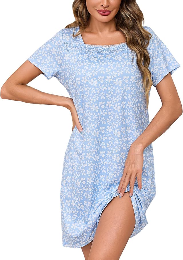 Imagen de Litherday Camisón Mujer S-XXL algodón 95% 5% elastano en OfertitasTOP