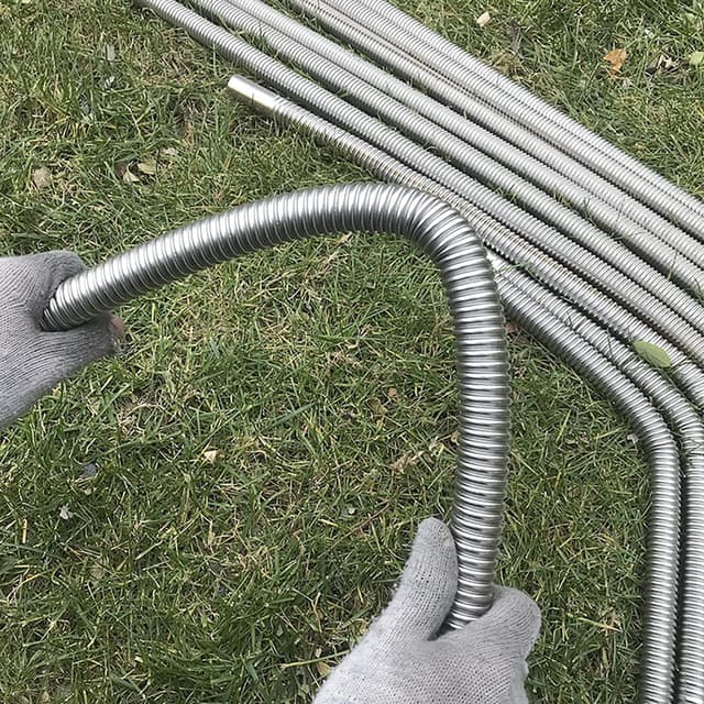 Detalle de QISF Stainless Steel Exhaust Pipe (300cm) for parking air diesel heaters