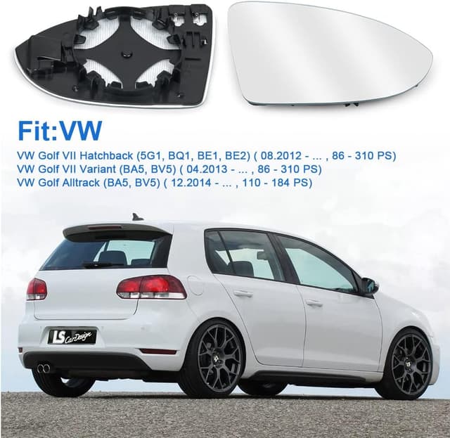 Thumbnail 3 de URAQT Spiegelglas Golf 7 Rechts Beheizbar