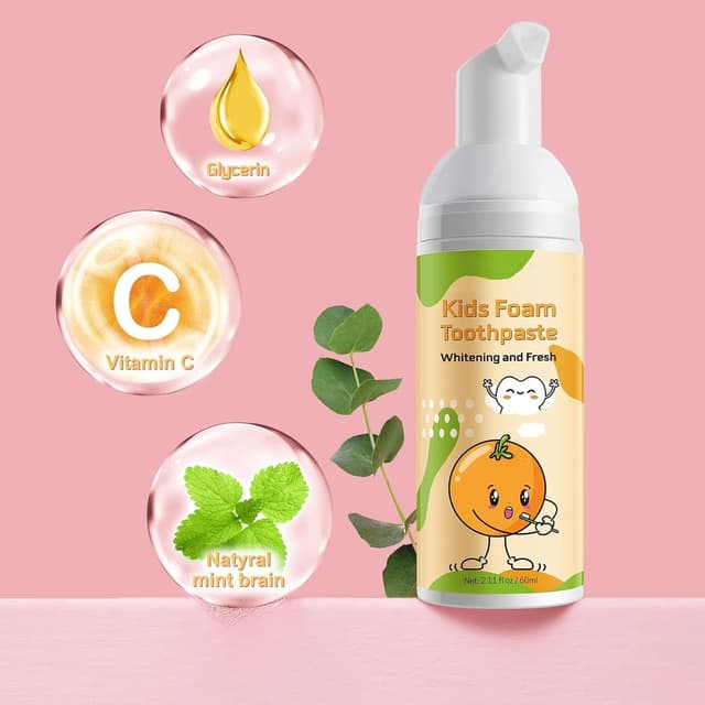 Thumbnail 4 de Dentifricio Schiuma Bambini mirtillo per spazzolino a U 🪥