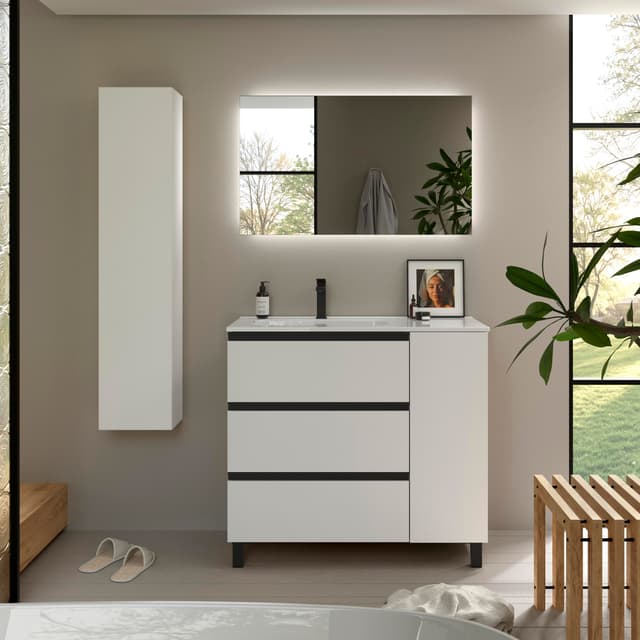 Thumbnail 1 de Salgar Bequia Plus Metal 3 cajones y 1 puerta, lavabo 1 poza