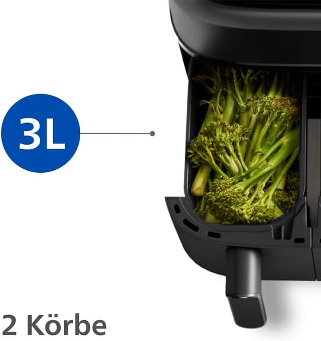 Thumbnail 3 de Philips Airfryer Dual Basket 3000 Series Heißluftfritteuse 9L