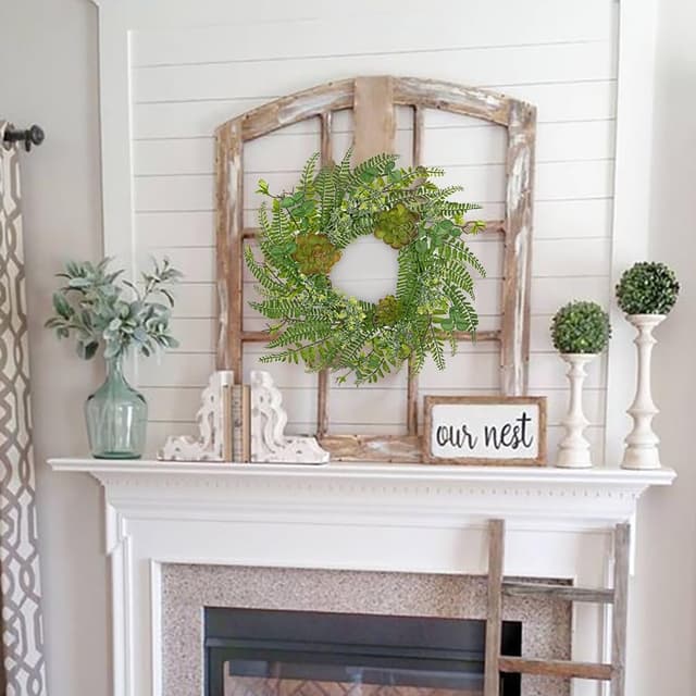 Detalle 1 de Arborus Adventskranz 40 cm im Boho Stil