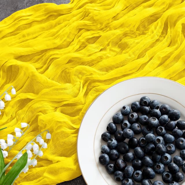 Thumbnail 1 de Foatcox Chemin de Table Jaune Mimosa 300 x 90 cm