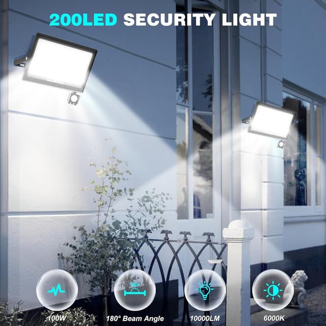 Detalle de T-SUN 100W security floodlight sensor