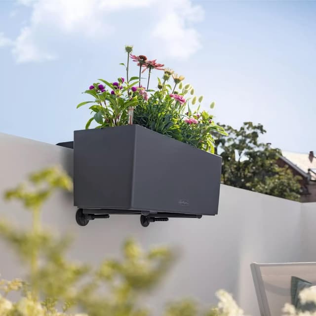 Thumbnail 2 de LECHUZA Supporto da Balcone Wall Nero 4,5 x 31 x 20 cm