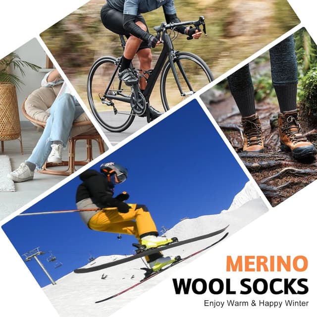 Thumbnail 6 de SukModen Merino Wool Socks 3 pairs thermal socks