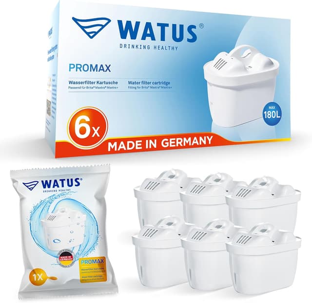 Detalle de Watus Filterkartusche für Brita Marella – Ersatz kompatibel mit Maxtra+ Plus / Maxtra Pro (6)