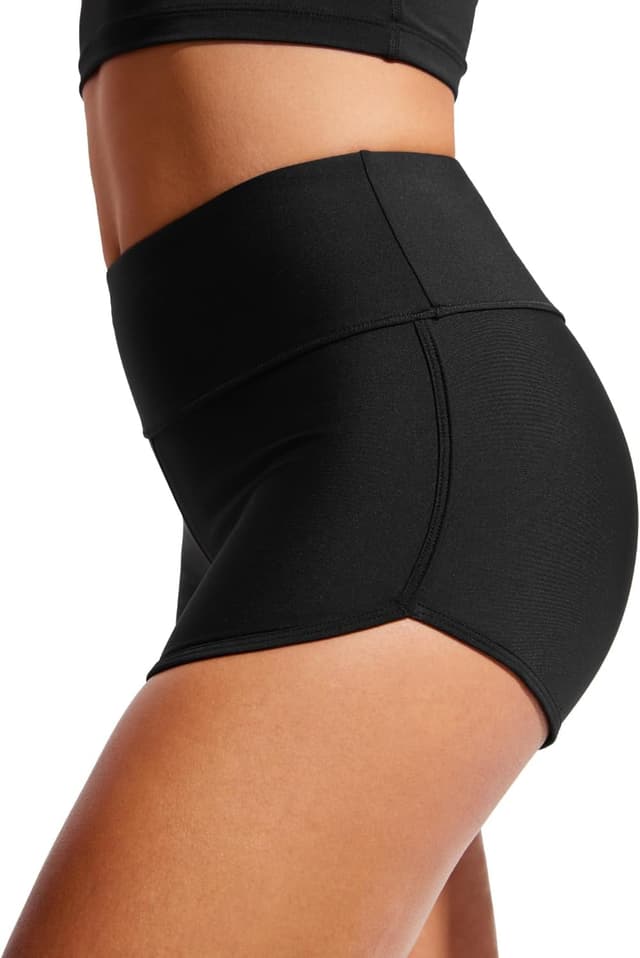 Detalle de CRZ YOGA Aux Femmes short de bain taille haute 7,6 cm – boardshort séchage rapide extensible