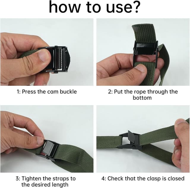 Thumbnail 5 de VirtuGro 6 Pack Ratchet Tie Down Straps 2.5m