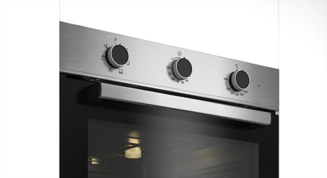 Detalle de Beko BBIE12100XD horno multifunción con 6