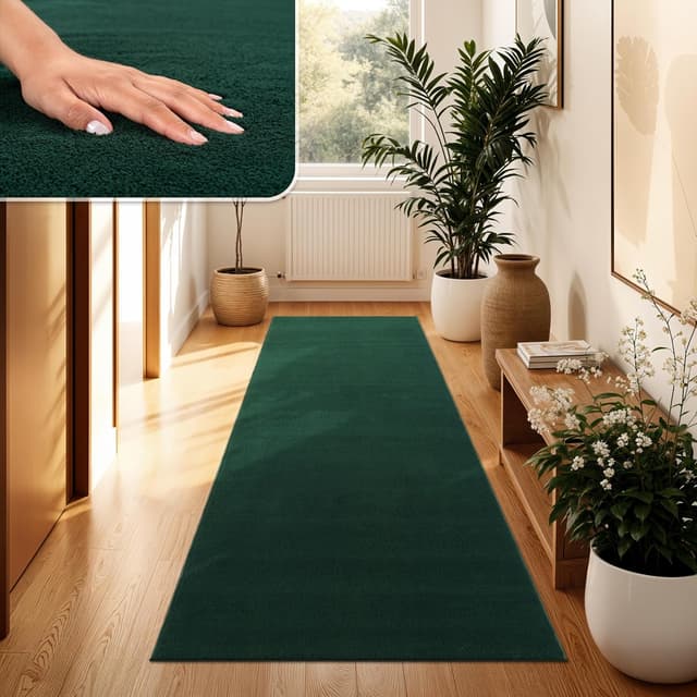 Thumbnail 6 de Paco Home Tapis salon moelleux ultra doux à poils courts antidérapant, lavable 240×340 cm – Bleu marine