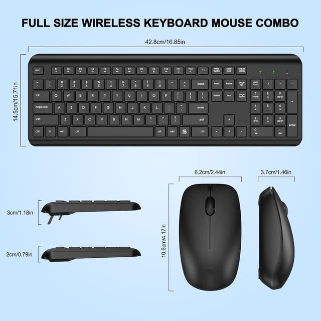 Thumbnail 6 de Wireless Keyboard and Mouse Combo 2.4G