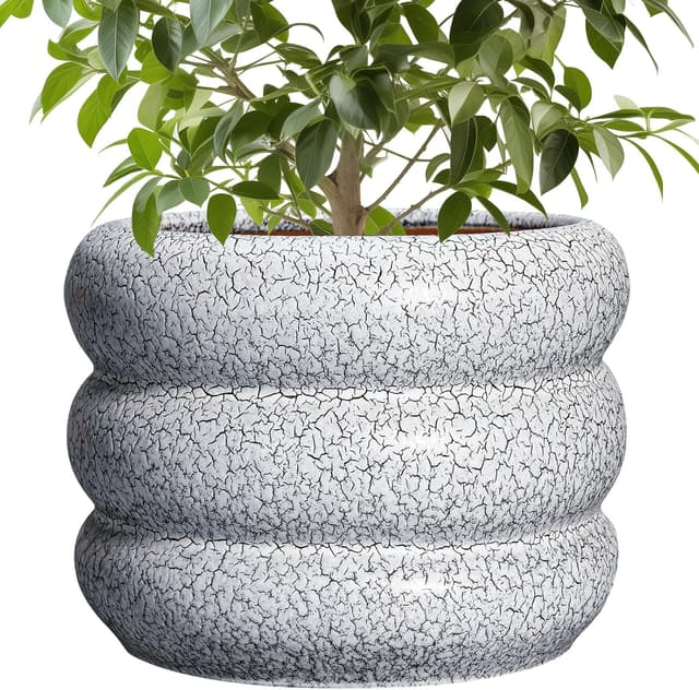 Imagen de SQOWL Ceramic Planter 10-inch indoor plant pot en OfertitasTOP