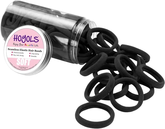 Detalle de HOYOLS élastiques cheveux noirs 4 cm