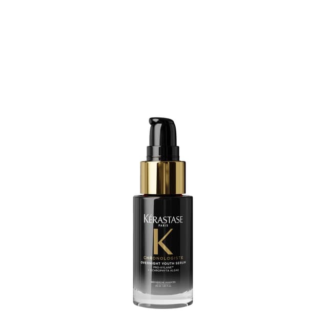 Detalle de Kérastase Chronologiste Overnight Youth Serum Nachtpflege für reifes Haar (Anti-Aging), Pro-Xylane & Ochrophyta-Algen, 30 ml