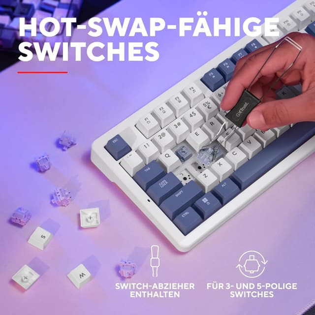 Thumbnail 4 de GXTrust 872 Xyra Gasket TKL mechanische Tastatur ⌨