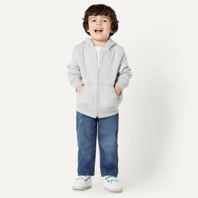 Detalle de Amazon Essentials Jeans morbidi senza cerniera elasticizzati unisex per bambini e ragazzi