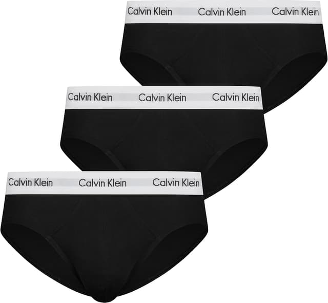 Detalle de Calvin Klein Herren 3er-Pack Slips 3P Hip Brief mit Stretch (Cotton Stretch)