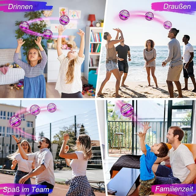 Detalle 2 de Fliegender Ball mit LED für Kinder 6+