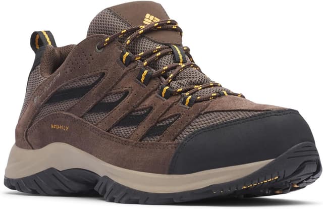 Detalle de Columbia Men’s Crestwood Waterproof hiking shoe with OMNI-TECH and multi-terrain grip