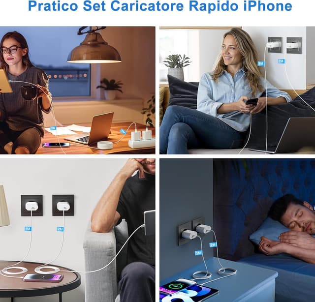 Thumbnail 4 de INSYSTEM 20W Caricatore per iPhone 2-Pack